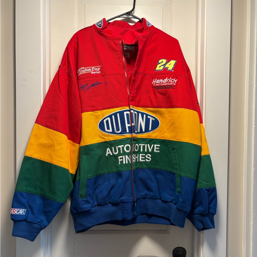 Chase Authentics Red Racing Jacket Jeff Gordon Dupont Vintage NWOT